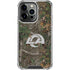 NFL Los Angeles Rams Realtree Xtra Green Camo iPhone 16 Pro Clear Case